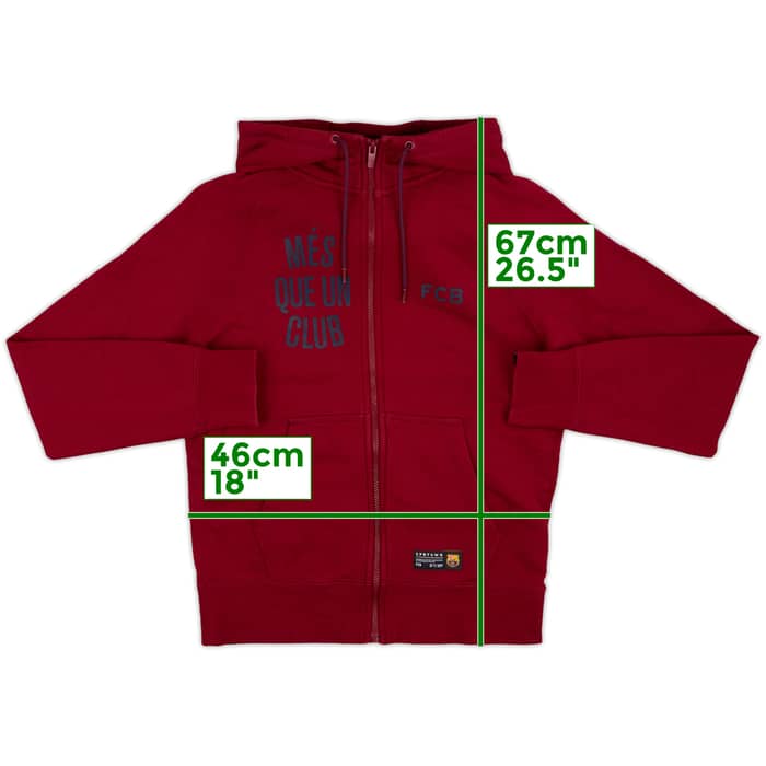 2015-16 Barcelona Nike Hooded Track Jacket - 9/10 - (S)