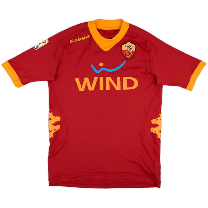 2011-12 Roma Player Issue Signed Home Shirt Totti #10