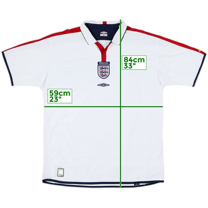 2003-05 England Home Shirt - 5/10 - (XL)