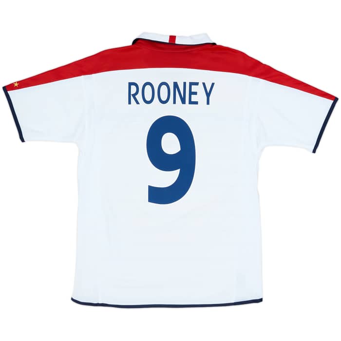 2003-05 England Home Shirt Rooney #9 - 7/10 - (M)