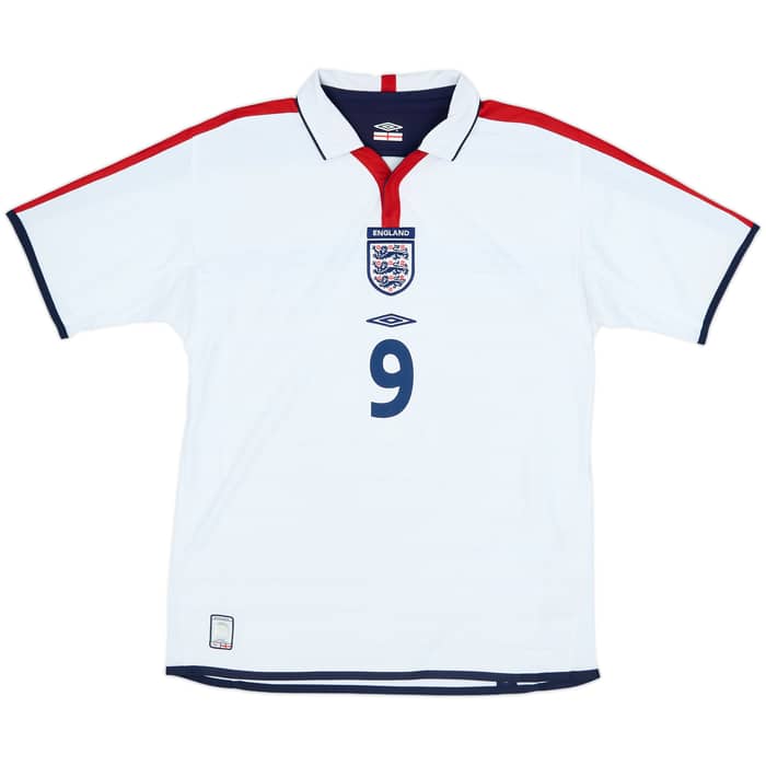 2003-05 England Home Shirt Rooney #9 - 7/10 - (M)