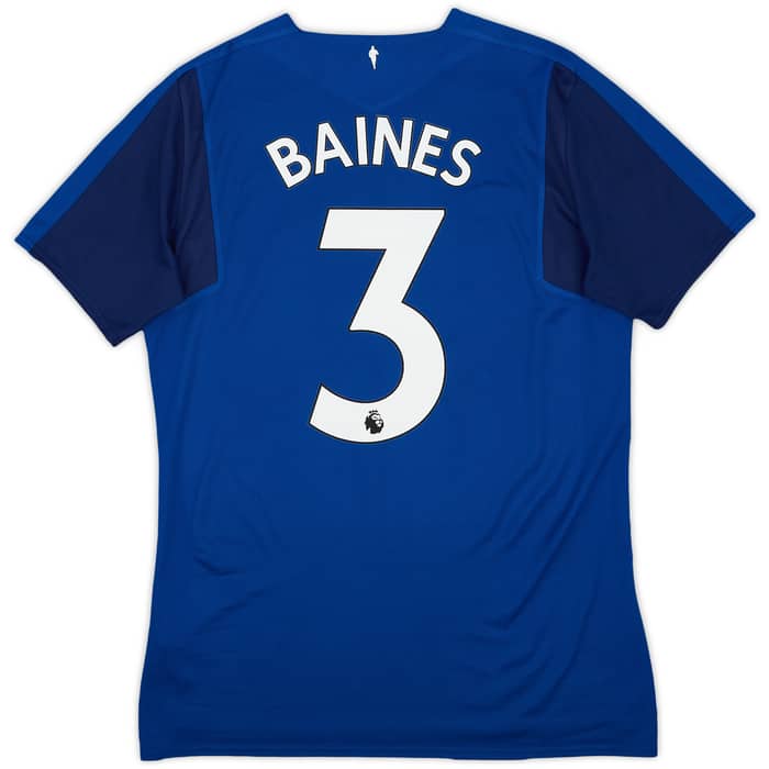 2017-18 Everton Home Shirt Baines #3 - 7/10 - (M)