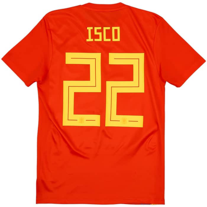 2018-19 Spain Home Shirt Isco #22 - 8/10 - (S)