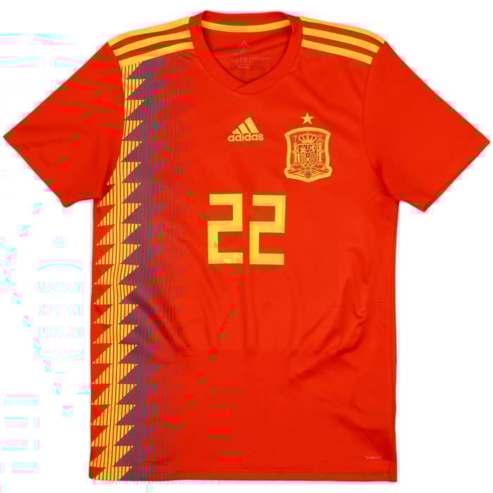 2018-19 Spain Home Shirt Isco #22 - 8/10 - (S)