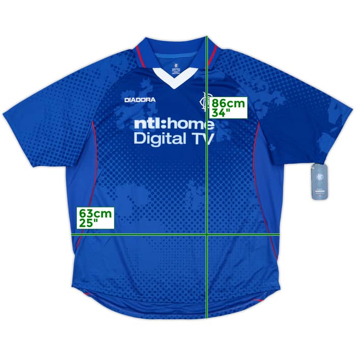 2002-03 Rangers Home Shirt (XXL)