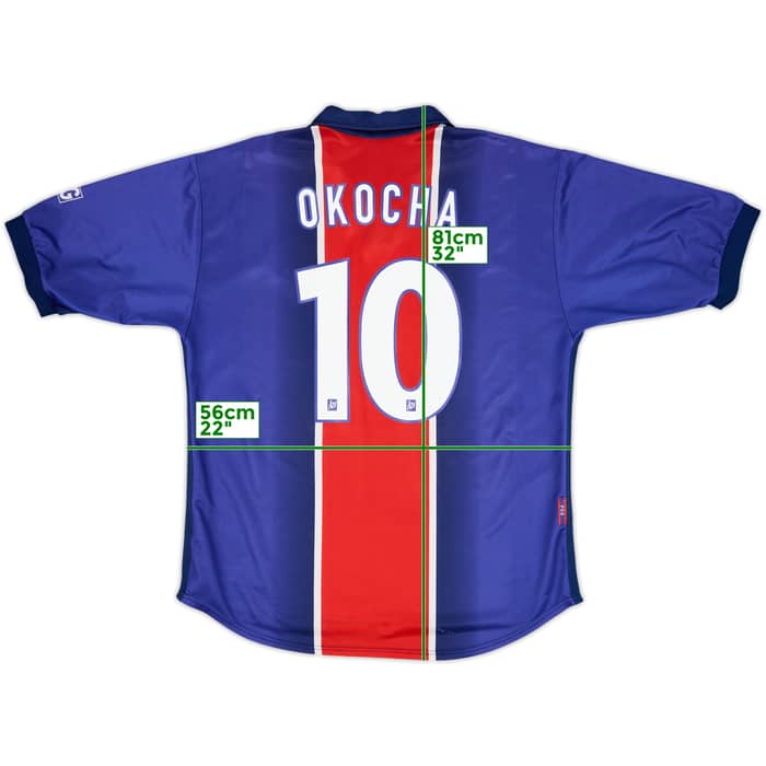 1998-99 Paris Saint-Germain Home Shirt Okocha #10 - 5/10 - (XL)