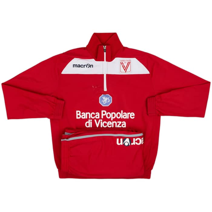 2015-16 Vicenza Macron 1/4 Zip Tracksuit - 5/10 - (M)