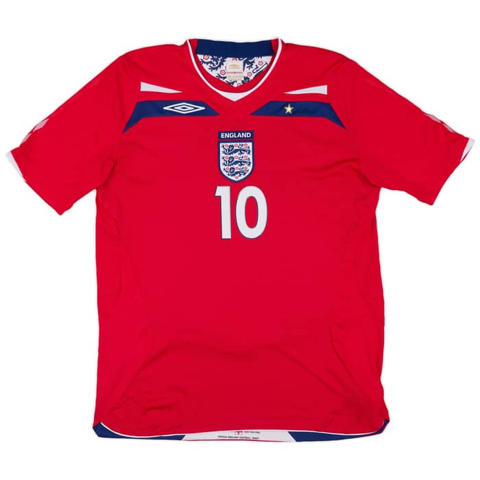 2008-10 England Away Shirt Rooney #9 - 7/10 - (L)