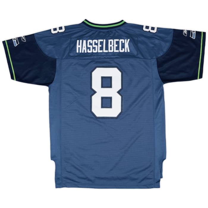 2008-10 Seattle Seahawks Hasselbeck #8 Reebok Premier Home Jersey - 7/10 - (XL.Boys)