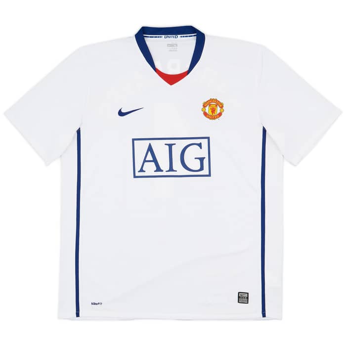 2008-10 Manchester United Away Shirt Hargreaves #4 - 5/10 - (XL)
