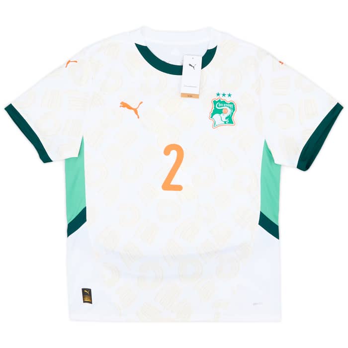 2024-25 Ivory Coast Away Shirt Diomande #2