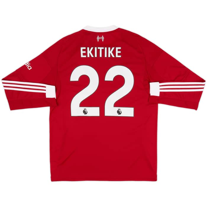 2025-26 Liverpool Home L/S Shirt Ekitike #22 