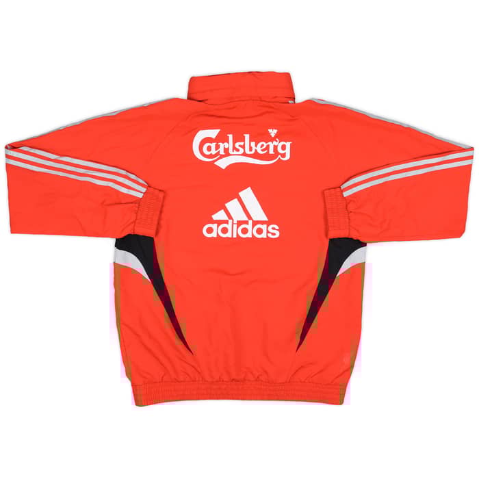 2008-09 Liverpool adidas 1/4 Zip Hooded Drill Top - 8/10 - (M)