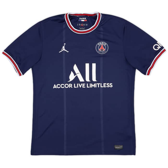 2021-22 Paris Saint-Germain Home Shirt Sergio Ramos #4 - 6/10 - (M)