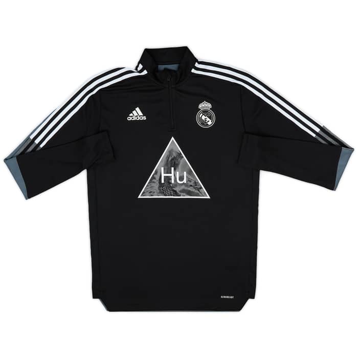 2020-21 Real Madrid adidas x Humanrace 1/4 Zip Drill Top - 8/10 - (M)
