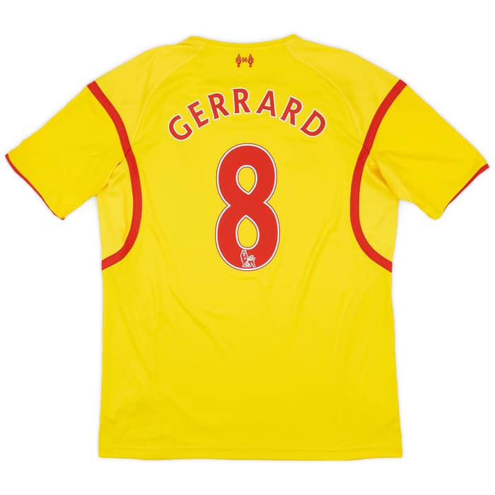 2014-15 Liverpool Away Shirt Gerrard #8 - 8/10 - (L)