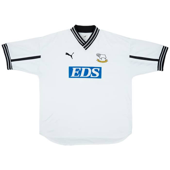 1999-01 Derby County Home Shirt Carbonari #2 - 8/10 - (XL)