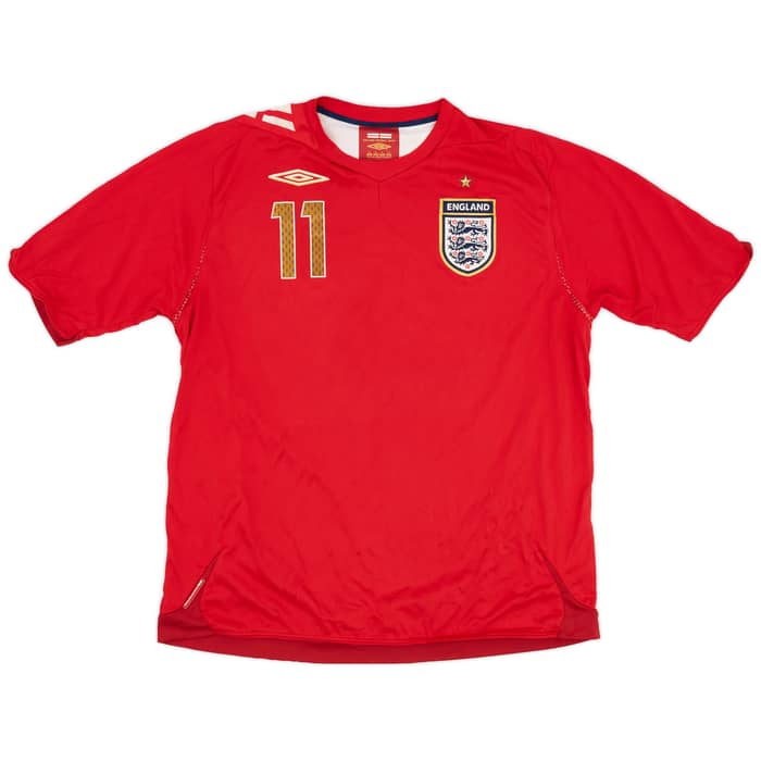 2006-08 England Away Shirt J.Cole #11 - 5/10 - (L)