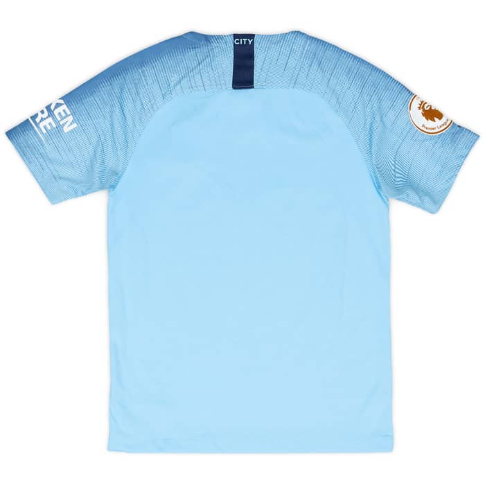 2018-19 Manchester City Home Shirt - 9/10 - (M.Boys)