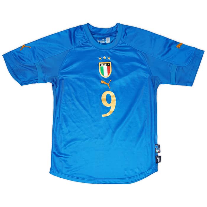 2004-06 Italy Home Shirt Vieri #9 - 5/10 - (M.Boys)