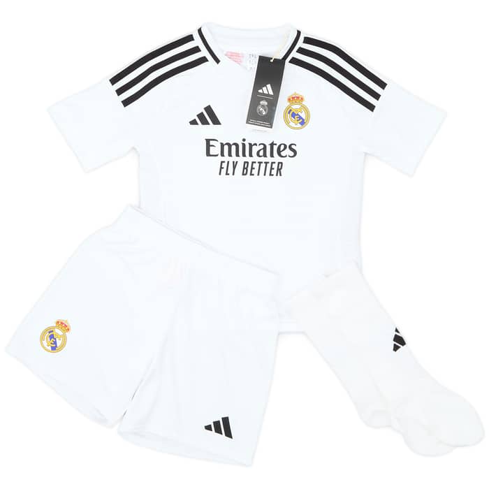2024-25 Real Madrid Home Full Kit (Little Kids)