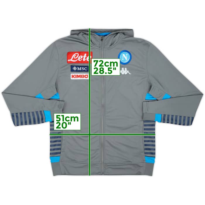 2019-20 Napoli Kappa Hooded Track Jacket - 8/10 - (L)