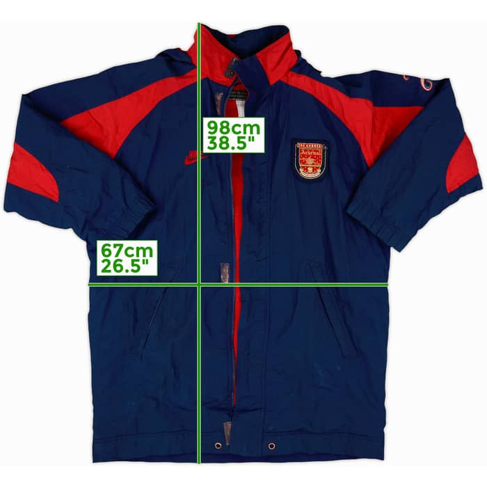 1995-96 Arsenal Nike Padded Bench Coat - 6/10 - (M)