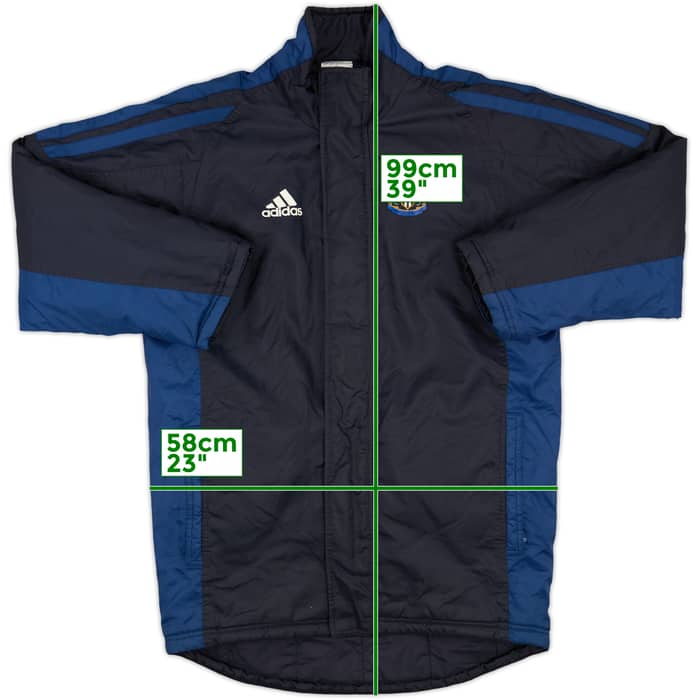 2001-02 Newcastle adidas Padded Bench Coat - 8/10 - (S)