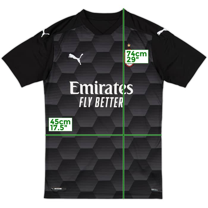 2020-21 AC Milan Puma Training Shirt - 8/10 - (M)