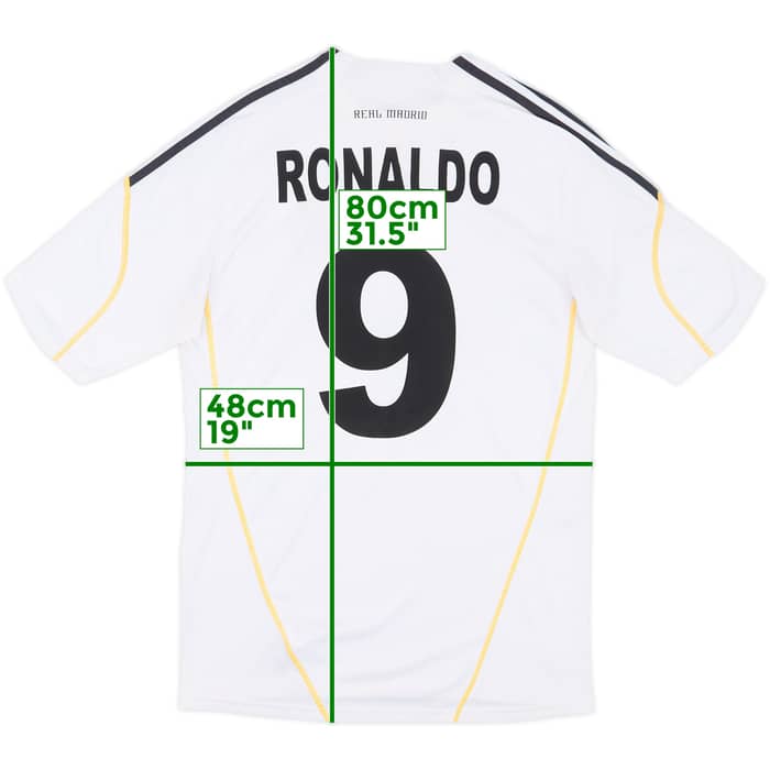 2009-10 Real Madrid Home Shirt Ronaldo #9 - 7/10 - (M)
