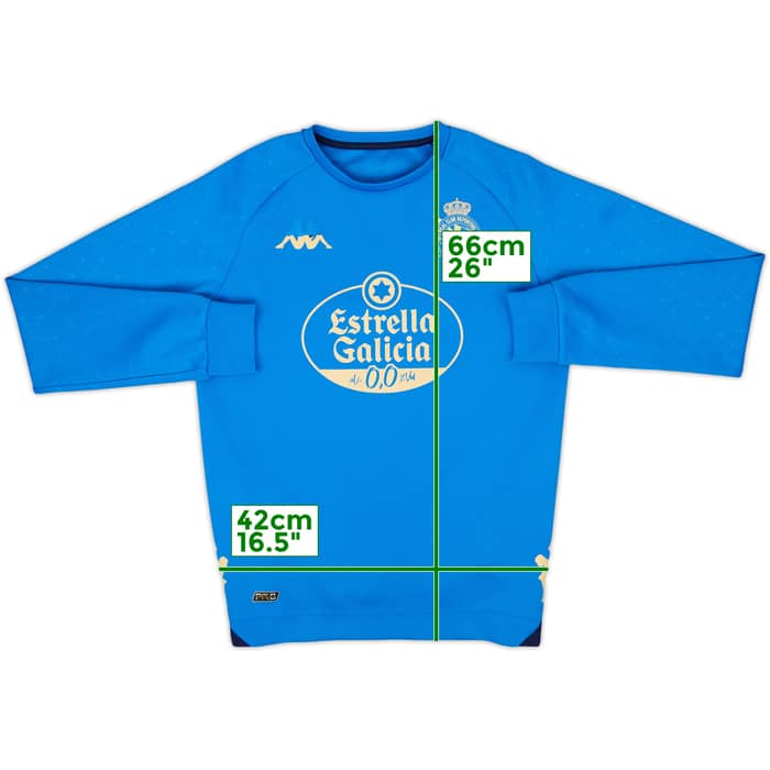 2021-22 Deportivo Player Issue Kappa Training Top - 5/10 - (XL.Boys)