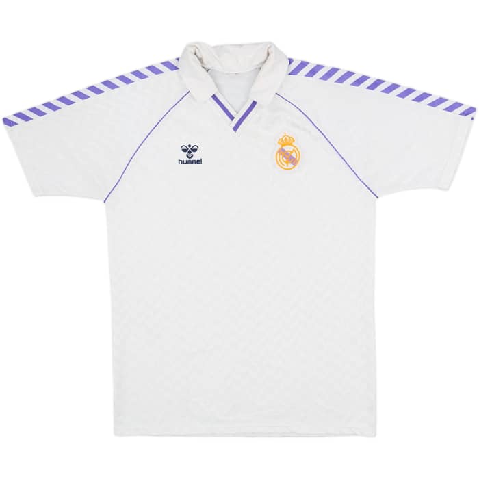 1986-88 Real Madrid Home Shirt - 8/10 - (XL)