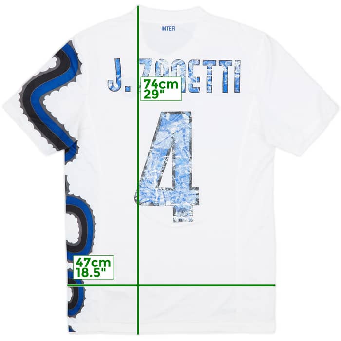 2010-11 Inter Milan Away Shirt Zanetti #4 - 4/10 - (S)