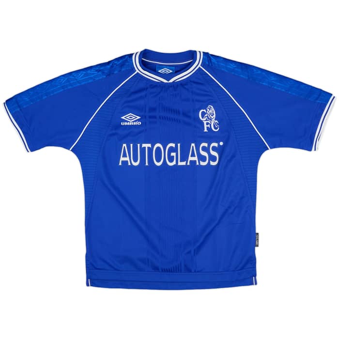 1999-01 Chelsea Home Shirt Zola #10 - 8/10 - (Y)
