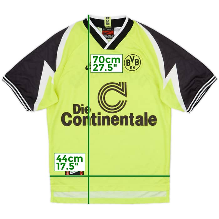 1995-96 Borussia Dortmund Home Shirt - 7/10 - (XS)