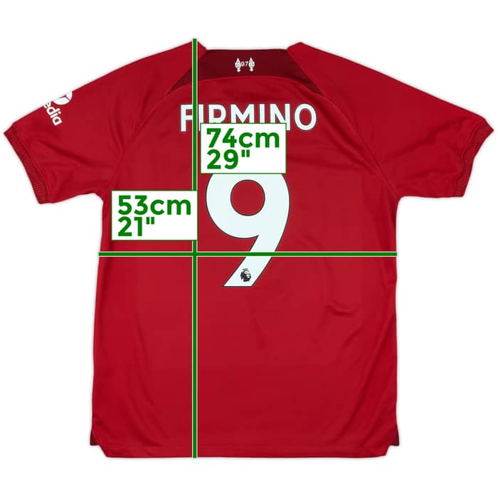 2022-23 Liverpool Home Shirt Firmino #9 - 8/10 - (XL)