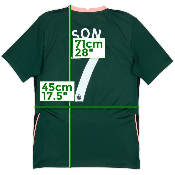 2020-21 Tottenham Away Shirt Son #7 - 8/10 - (S)