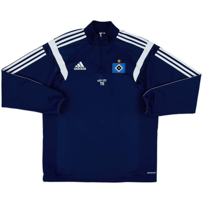 2014-15 Hamburg U23 Staff Issue 1/4 Zip Drill Top TD - 8/10 - (L)