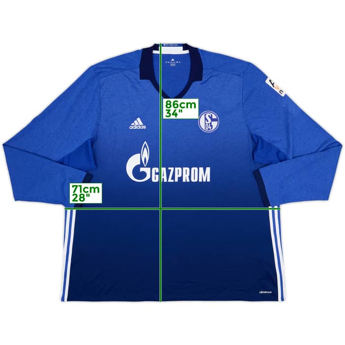 2016-18 Schalke Home L/S Shirt - 10/10 - (3XL)
