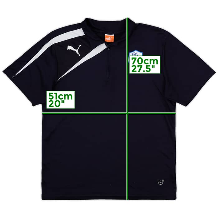 2013-14 Sheffield Wednesday Puma 1/4 Zip Polo Shirt - 8/10 - (L)