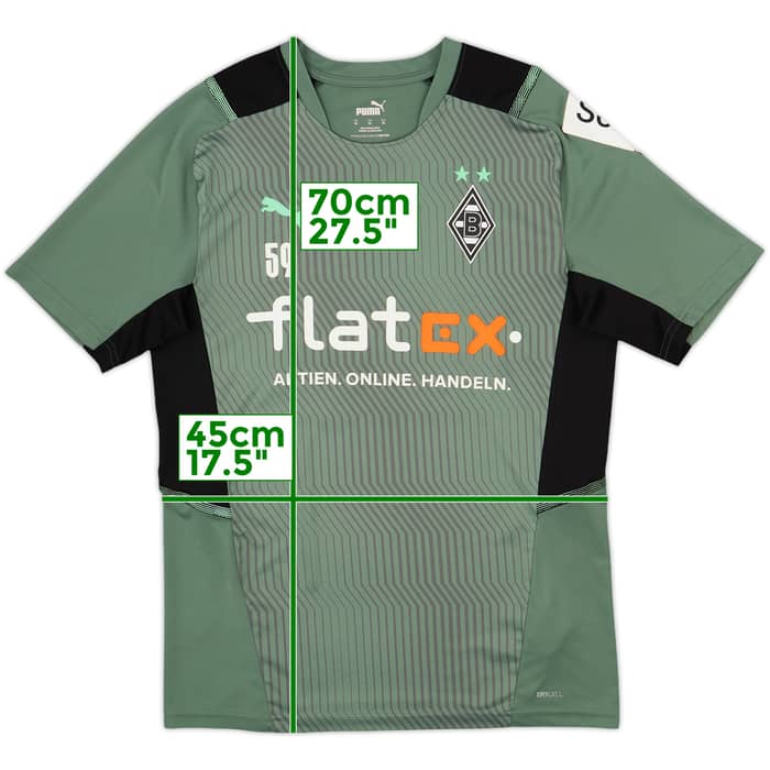 2020-21 Borussia Monchengladbach Player Issue Puma Training Shirt #59 - 7/10 - (M)