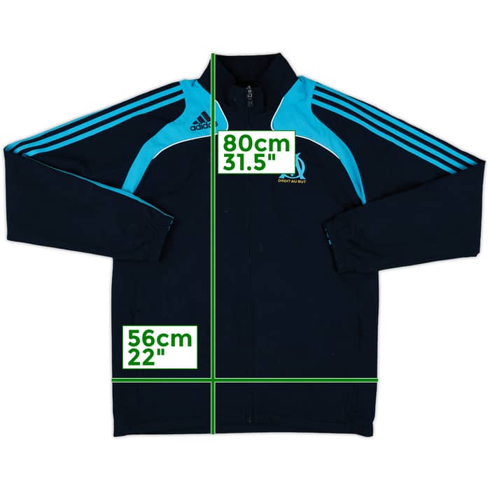 2008-09 Olympique Marseille adidas Track Jacket - 7/10 - (M)