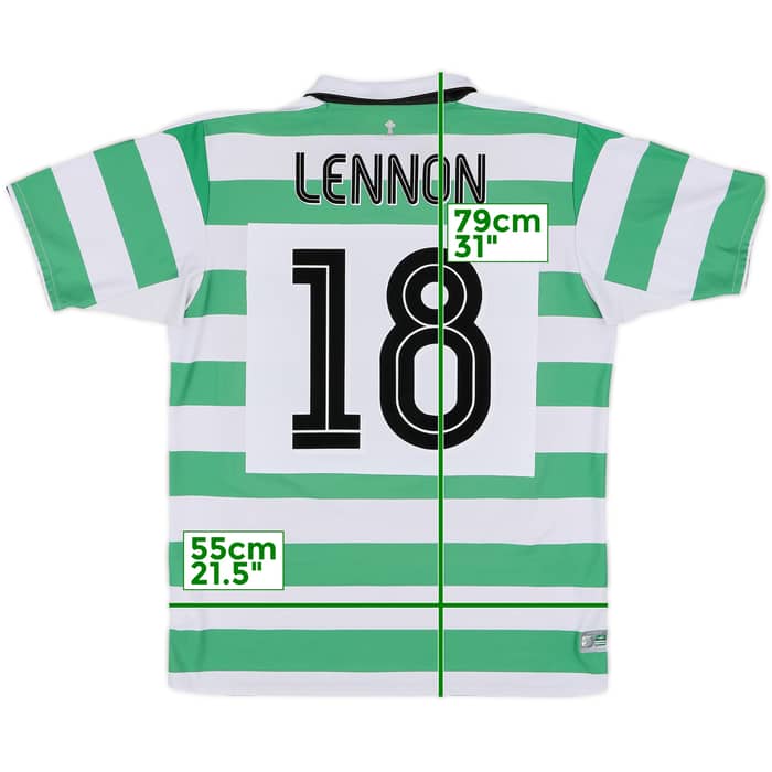 2004-05 Celtic Home Shirt Lennon #18 - 5/10 - (L)