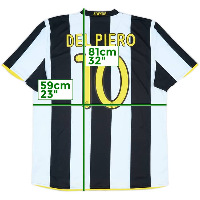 2008-09 Juventus Home Shirt Del Piero #10 - 10/10 - (XL)