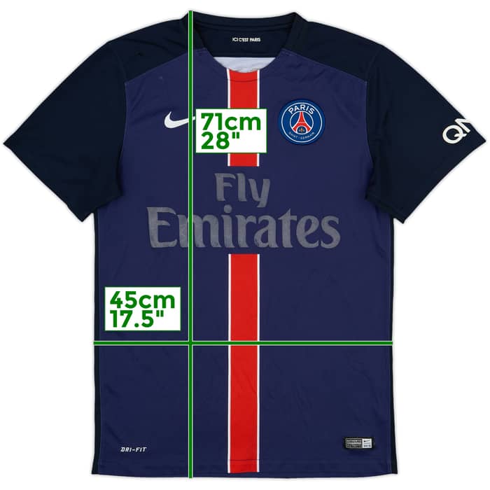 2015-16 Paris Saint-Germain Home Shirt - 4/10 - (S)