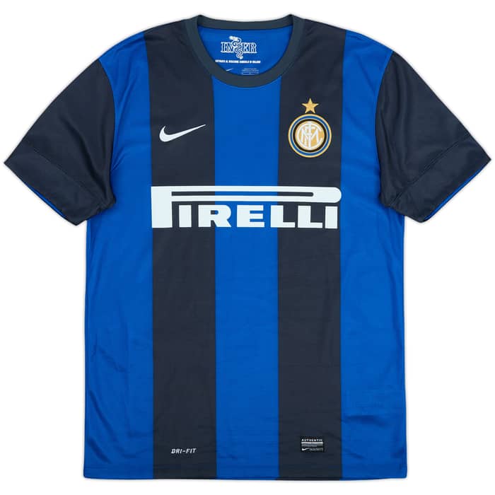 2012-13 Inter Milan Home Shirt Palacio #8 - 9/10 - (M)