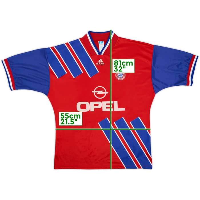 1993-95 Bayern Munich Home Shirt - 8/10 - (XL)
