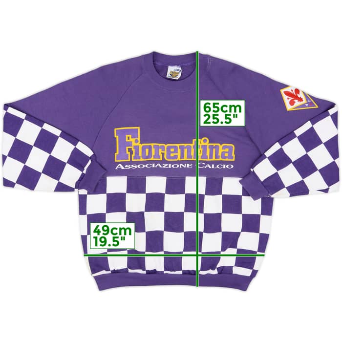 1990-91 Fiorentina Le Felpe Dei Grandi Club Sweat Top - 8/10 - (L)