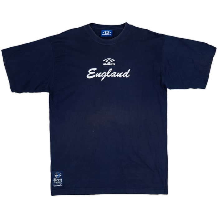 1996-97 England Umbro Euro 96 Cotton Tee - 7/10 - (L)