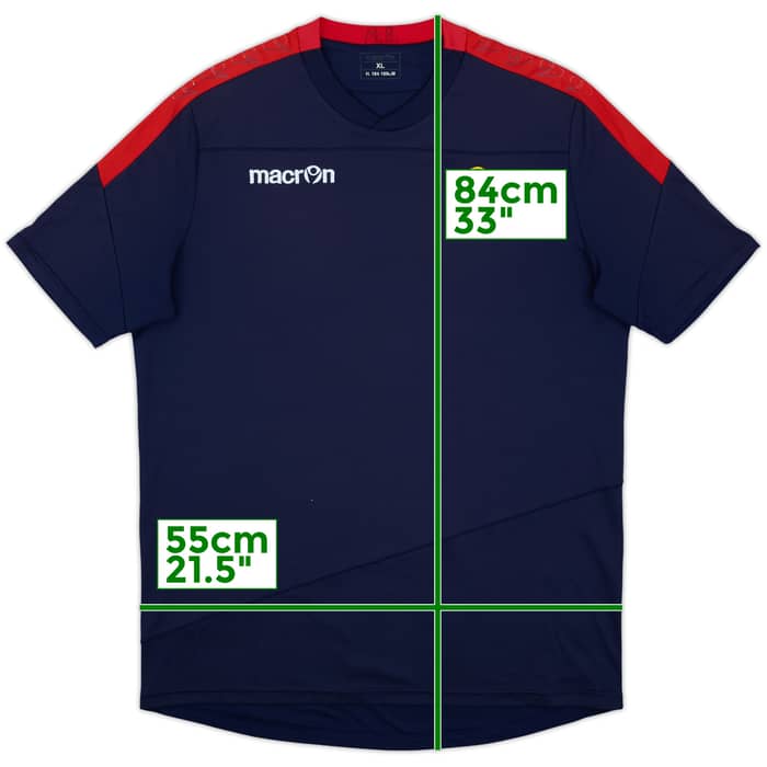 2020-21 Bologna Macron Training Shirt - 4/10 - (XL)